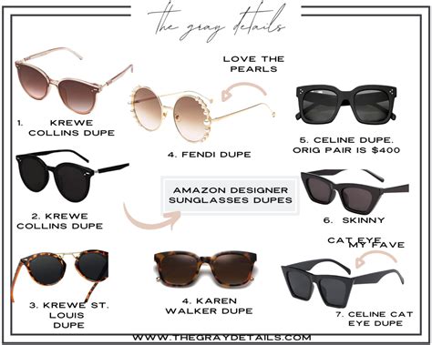 chanel sunglasses dupe amazon|best designer dupes amazon.